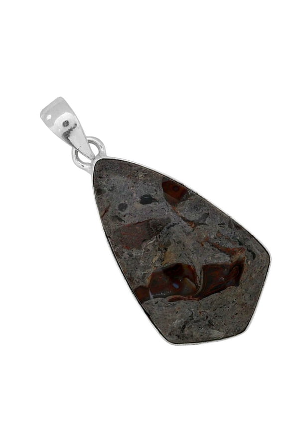 Natural Rock Calcy 925 Silver Plated Pendant Jewelry WP99-10027