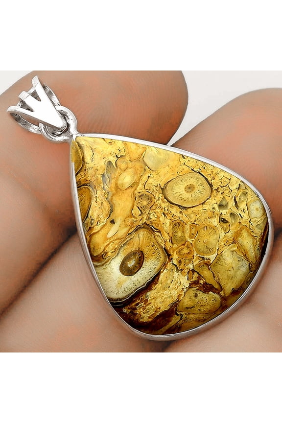 Natural Rock Calcy 925 Sterling Silver Pendant Jewelry P-1001 SDP123014