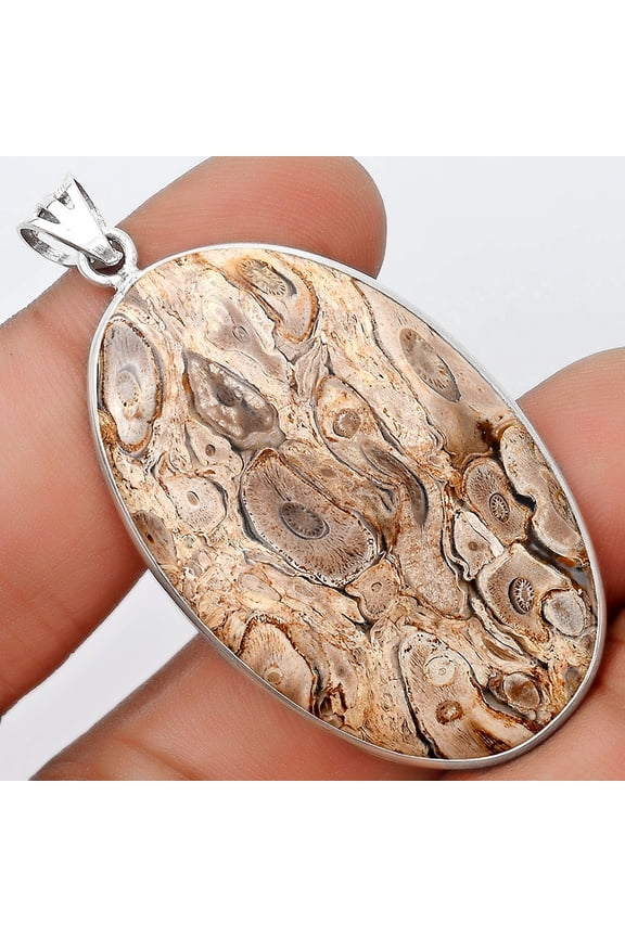 Natural Rock Calcy 925 Sterling Silver Pendant Jewelry P-1001 SDP124826