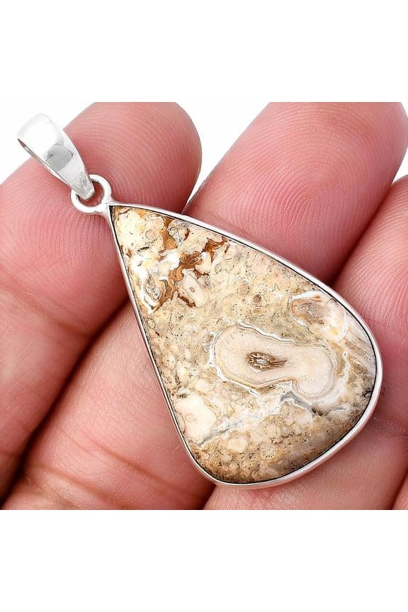 Natural Rock Calcy 925 Sterling Silver Pendant Jewelry P-1001 SDP142040