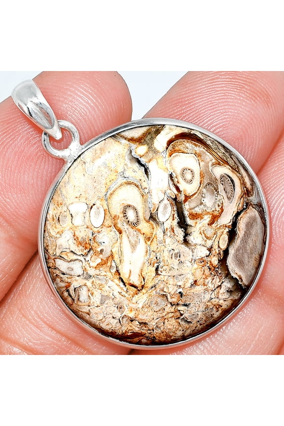 Natural Rock Calcy 925 Sterling Silver Pendant Jewelry P-1001 SDP153450