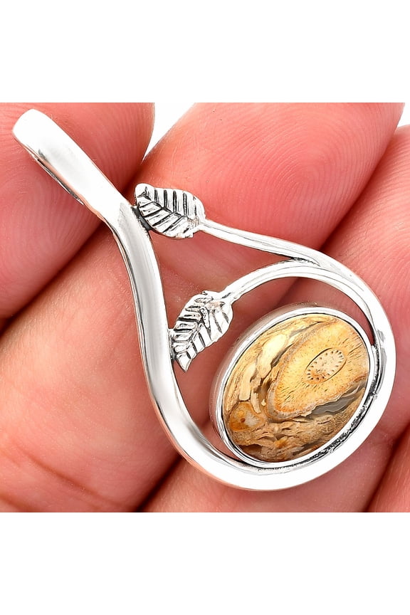 Natural Rock Calcy 925 Sterling Silver Pendant Jewelry P-1435 SDP146716