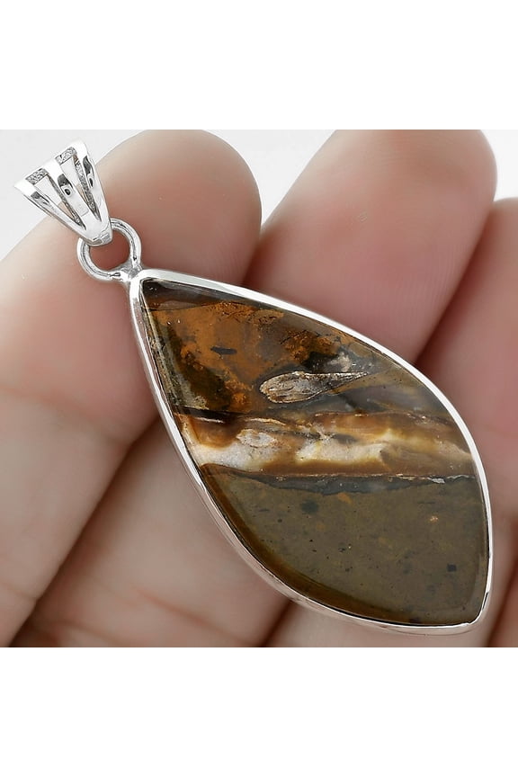 Natural Rock Calcy 925 Sterling Silver Pendant Jewelry SDP102223