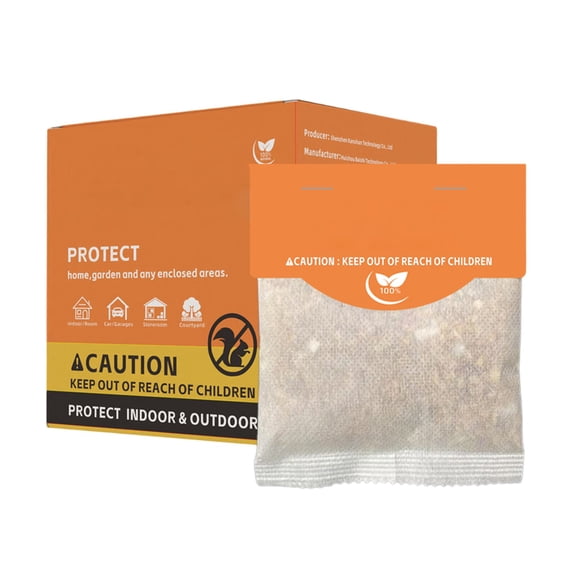 Natural Rodent Repellent Sachets for Home, Garden, Garage, and Enclosed Spaces, Long-Lasting Protection, Safe for Indoor and Outdoor Use, Plant-Based Formula, Non-Toxic, 12 Pack