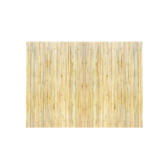 Natural Rolled Bamboo Fence, Eco-Friendly Bamboo Privacy Fence 4 ft H x 6 ft L x 0.75 in D. , Decorative Bamboo Privacy Screen for Garden, Backyard, Balcony, Patio, Pool Side