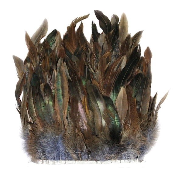 Natural Rooster Trim 4-6in Wide Craft Fringe Trim Pack of 1 Yard