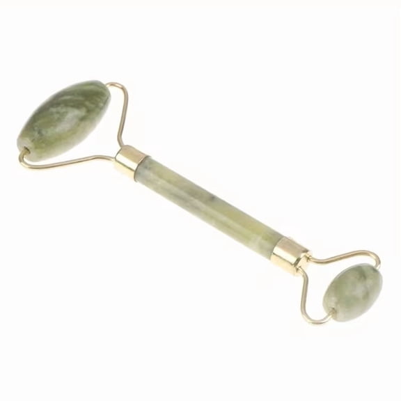 Natural Rose Jade Roller & Gua Sha Tool - Premium Facial Massager for All Skin Types
