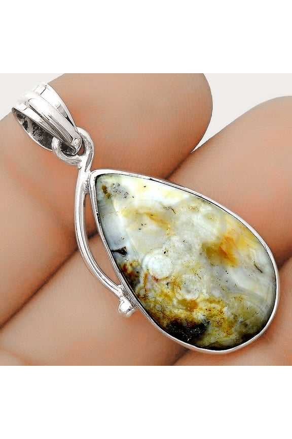 Natural Rose Plume Agate 925 Sterling Silver Pendant Jewelry P-1099 SDP123487