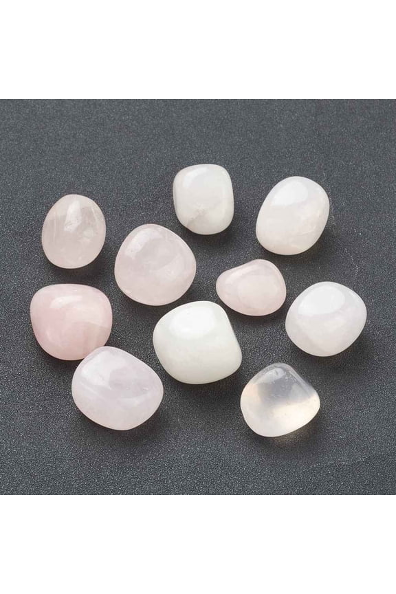 Natural Rose Quartz Beads for Wire Wrapped Pendants Making No Hole/Undrilled Nuggets Tumbled Stone Healing Stones for 7 Chakras Balancing Crystal Therapy Vase Filler Gems 21~27.5x19~23x12~21mm
