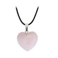 thumbnail image 1 of Natural Rose Quartz Charms with Silver Tone Metal Findings Heart 16x6mm, 1 of 1