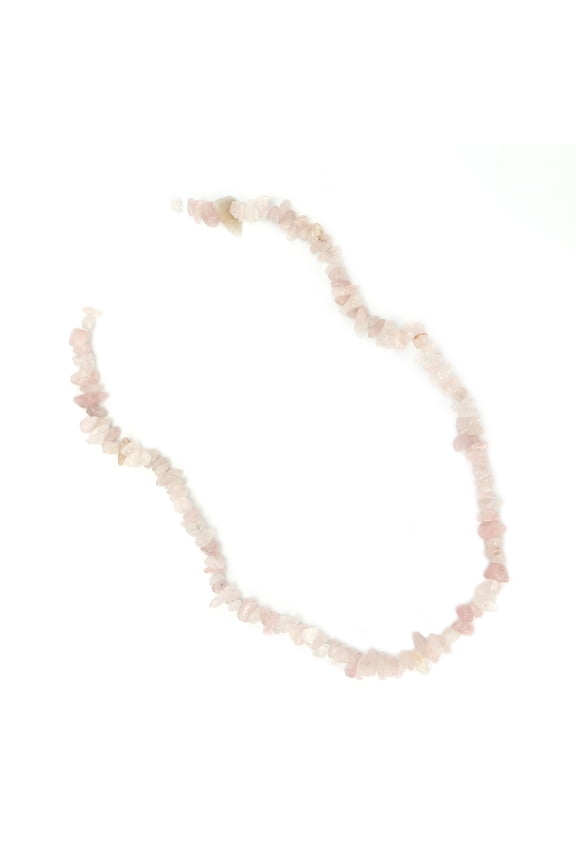 Natural Rose Quartz DIY Irregular Beads for Elegant Crystal Jewelry Making Necklaces Bracelets, 8 Inches / 20.32 cm Strand Loose Craft Stone Beads