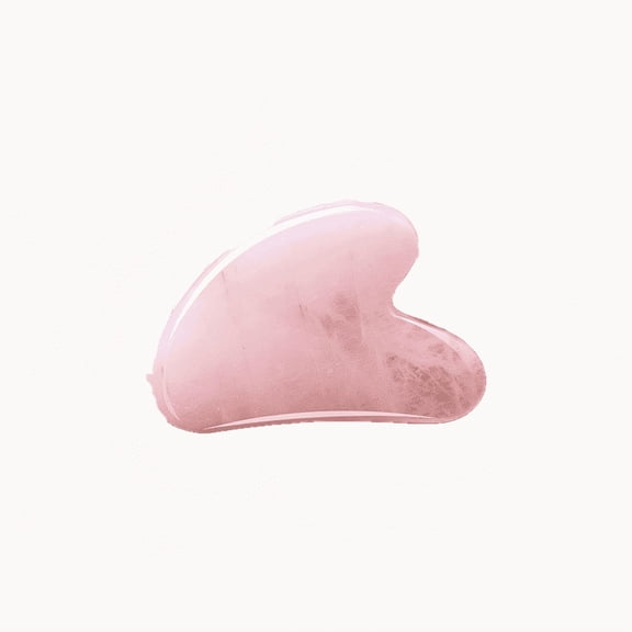 Natural Rose Quartz Facial Roller and Heart-Shaped Gua Sha Set, Dual-Sided Cooling Stone Massager for Skin Vitality, Hand-Polished Quartz Beauty Tools for Daily Wellness and Vanity Decor