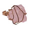 thumbnail image 1 of Natural Rose Quartz Gold Adjustable Ring, 1 of 6