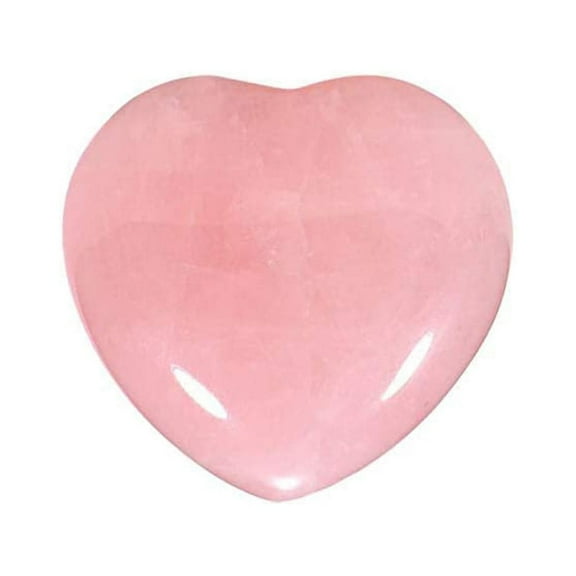 Natural Rose Quartz Heart to Activate Heart Chakra as October Birthstone and Romance Stone