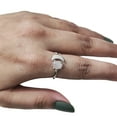 thumbnail image 1 of Natural Rose Quartz Ring, Rose Quartz Gemstone Ring, Quartz Birthstone, Crescent Moon Adjustable Ring, Toe Ring, 925 Sterling Silver, Womens Ring, Christmas, Thanksgiving, Handmade Statement Jewelry, 1 of 9