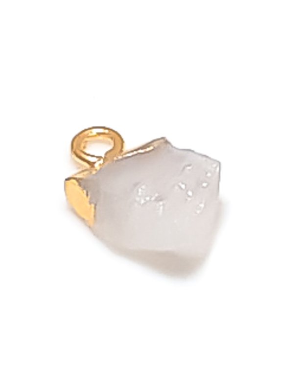 Natural Rose Quartz Rough 925 Sterling Silver Jewelry Pendant 0.59"