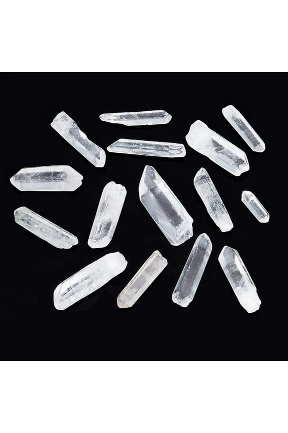 Natural Rough Quartz Crystal Multiaspect Clear Quartz Crystal 0.75~1.93 Inch Natural Clear Quartz Points Stones