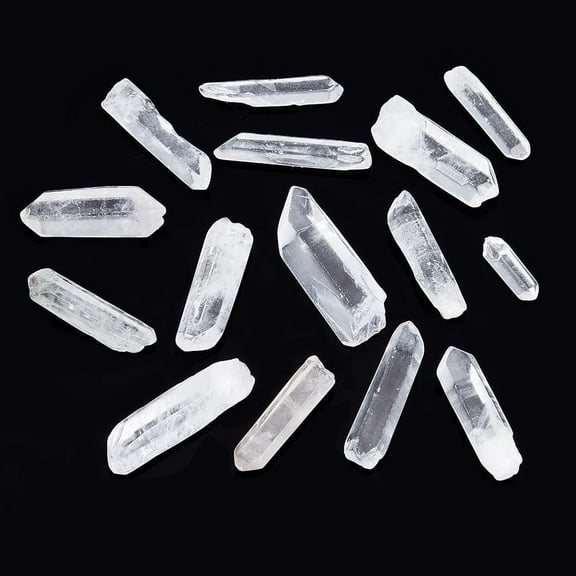 Natural Rough Quartz Crystal Multiaspect Clear Quartz Crystal 0.75~1.93 Inch Natural Clear Quartz Points Stones
