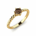 thumbnail image 1 of Natural Round Cut Diamond Engagement Ring in 14k Rose Gold Finish - Proposal Ring, 1 of 1