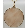 thumbnail image 1 of Natural Round Rose Quartz Gold Necklace, 1 of 5