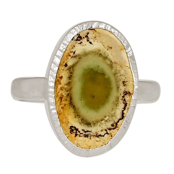 Natural Royal Imperial Jasper 925 Sterling Silver Ring Jewelry s.6.5 ALLR-30770