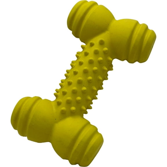 Natural Rubber Dental Bone Peanut Butter Scented Dog Chew Toy
