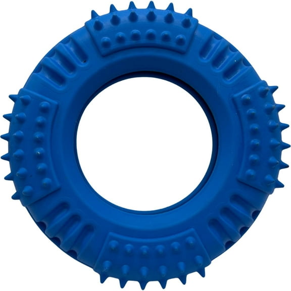 Natural Rubber Lickable Dental Ring Beef Scented Dog Chew Toy