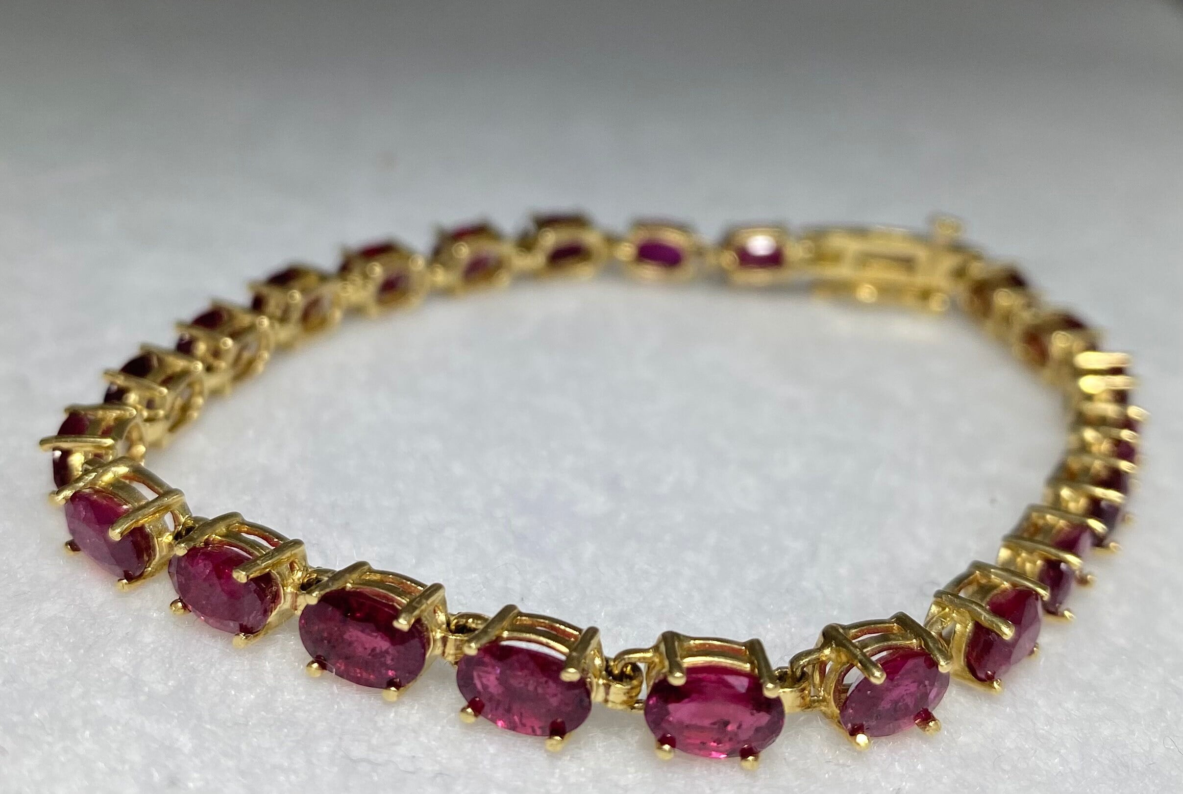 Natural ruby tennis bracelet deals