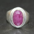 thumbnail image 1 of Natural Ruby Gemstone Ring In Strling Silver Handemade Ring For Men And Women Birthstone gift Ribg Mne's, 1 of 3