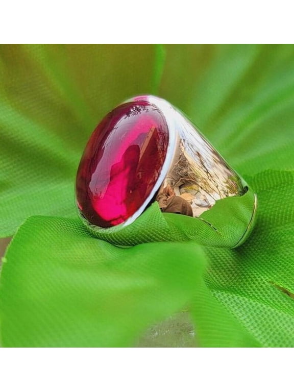 Natural Ruby Gemstone Ring, Mens Ring, Ruby Ring, 925 Solid Sterling Silver Ring, Astrological Purpose Ring, Gift Ring