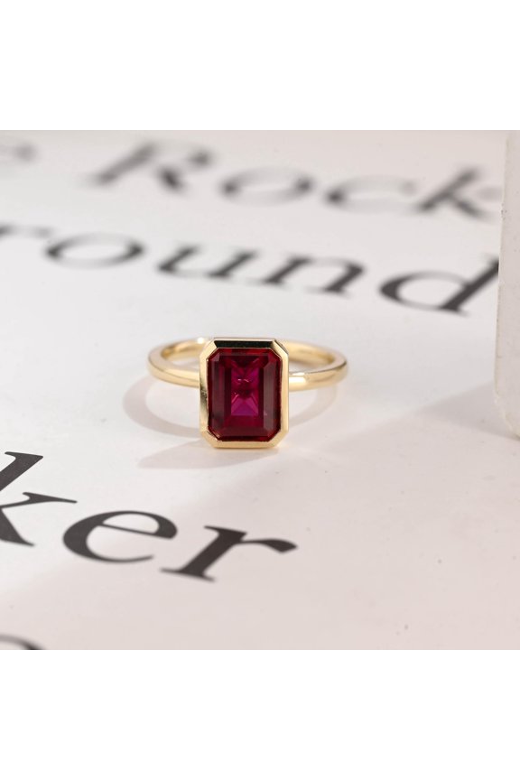 Natural Ruby Gemstone Ring Woman And Mens Birthstone Gift Ring Promise Ring