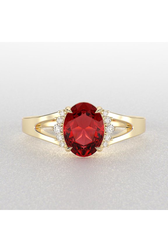 Natural Ruby Gemstone Ring Woman And Mens Birthstone Gift Ring Promise Ring