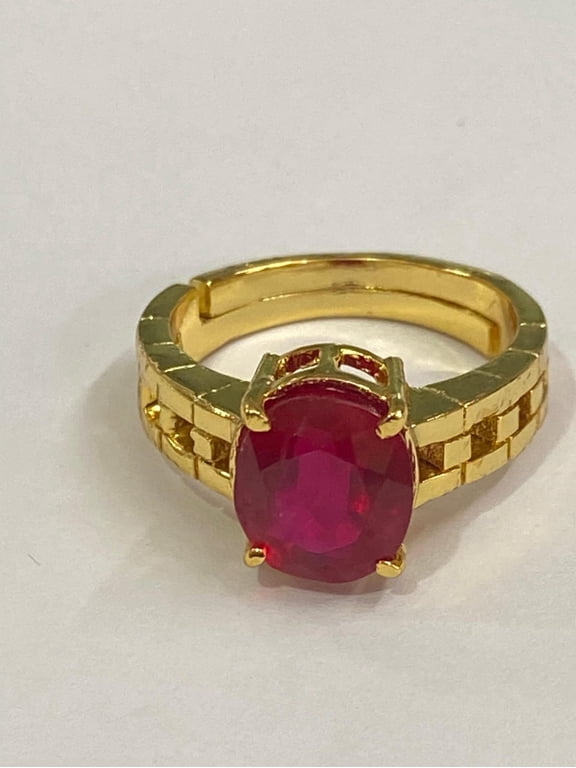 Natural Ruby Gemstone Ring for Women Men Handmade Red July Birthstone Engagement ring