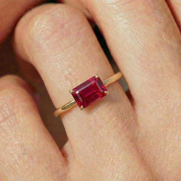 Natural Ruby (Manik) Gemstone Ring Woman And Mens Birthstone Gift Ring Promise Ring