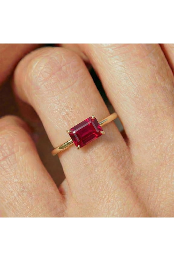 Natural Ruby (Manik) Gemstone Ring Woman And Mens Birthstone Gift Ring Promise Ring