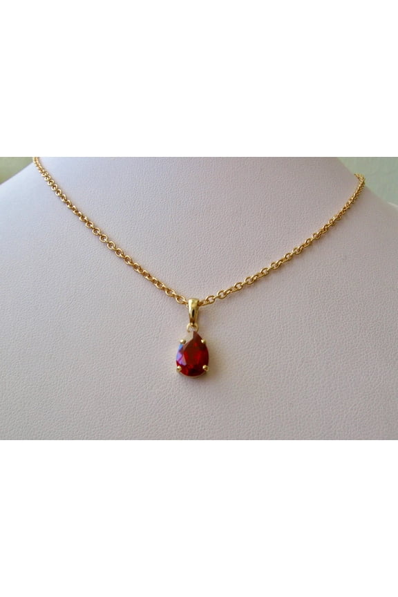 Natural Ruby Pendant Silver Pendant Handmade Pendant birthstone jewelry locket chain Promise Pendant
