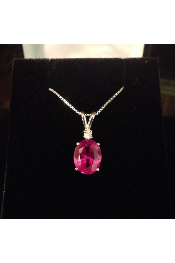 Natural Ruby Pendant Silver Pendant Handmade Pendant birthstone jewelry locket chain Promise Pendant