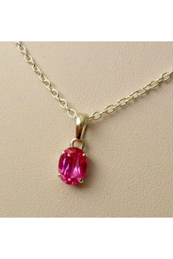 Natural Ruby Pendant Silver Pendant Handmade Pendant birthstone jewelry locket chain Promise Pendant
