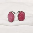 thumbnail image 1 of Natural Ruby Ring, Rough Ruby Adjustable Ring, July Birthstone, Double Stone, 925 Sterling Silver, Womens Ring, Christmas, Thanksgiving, Handmade, Statement Jewelry, Raw Gemstone Jewelry, 1 of 6
