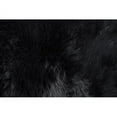 thumbnail image 1 of Natural Rugs Hand-Knotted Black Sheepskin Area Rug, 1 of 2