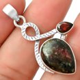 thumbnail image 1 of Natural Russian Eudialyte & Garnet 925 Sterling Silver Pendant Jewelry P-1111 SDP127428, 1 of 5