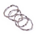 thumbnail image 1 of Natural Rutilated Quartz Bead Stretch Bracelets Tumbled Stone Inner Diameter: 2~2-1/4 inch(5.2~5.6cm), 1 of 3