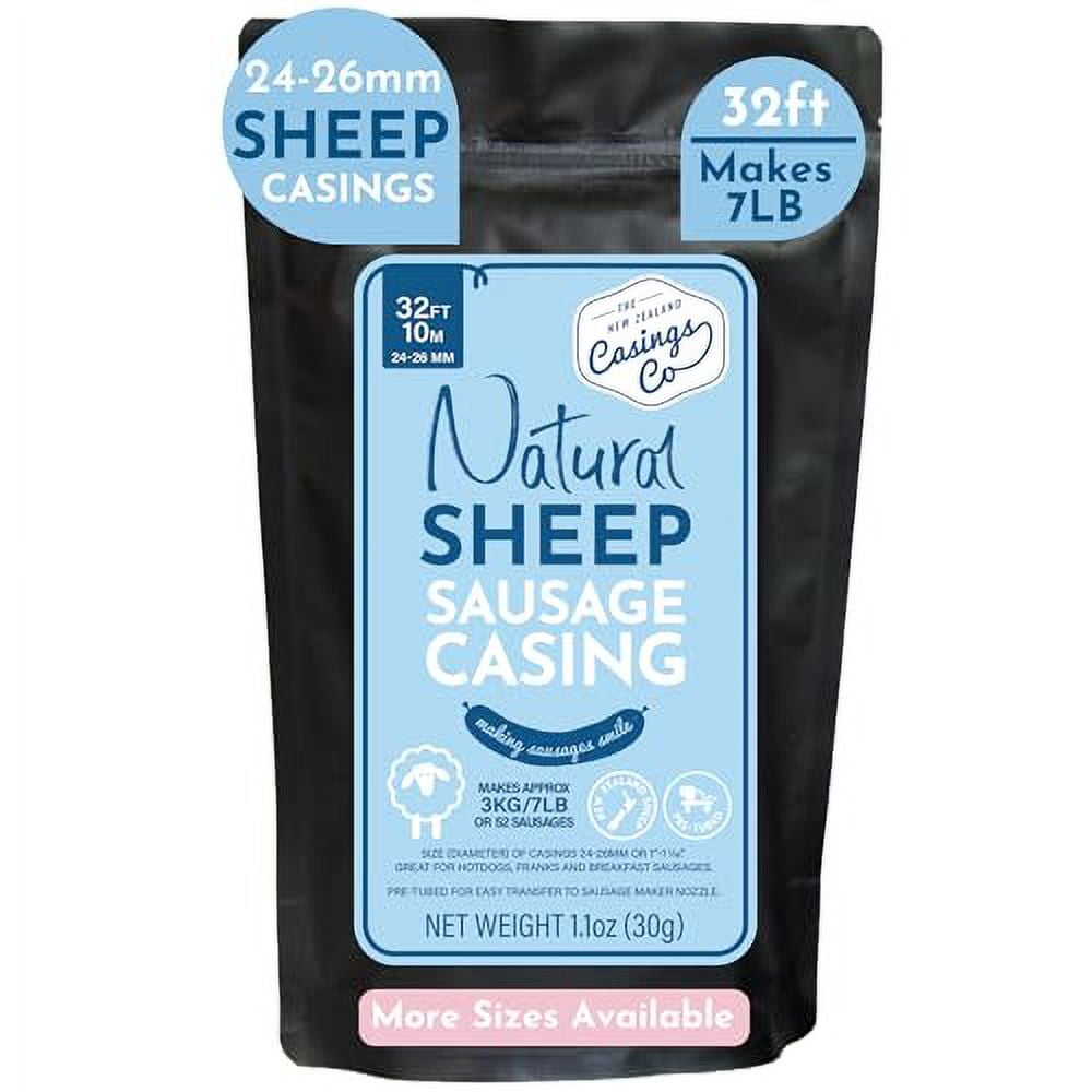 Natural SHEEP Casings for Sausage Making, 2426mm, Great Hot Dog Casing