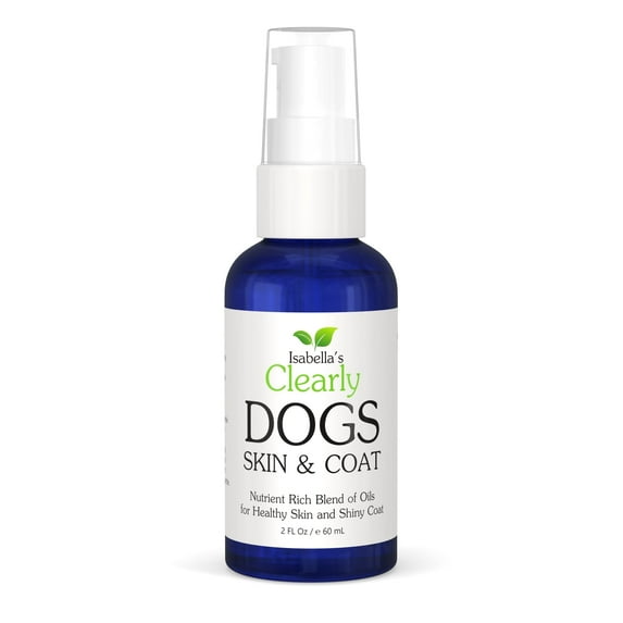 Natural SKIN & COAT Oil for Dogs | Skin Soother with Coconut, Almond and Olive Oils | Soothe Dry Skin, Allergies and Skin Irritation | Add Softness and Shine to a Dull Coat | Made in the USA