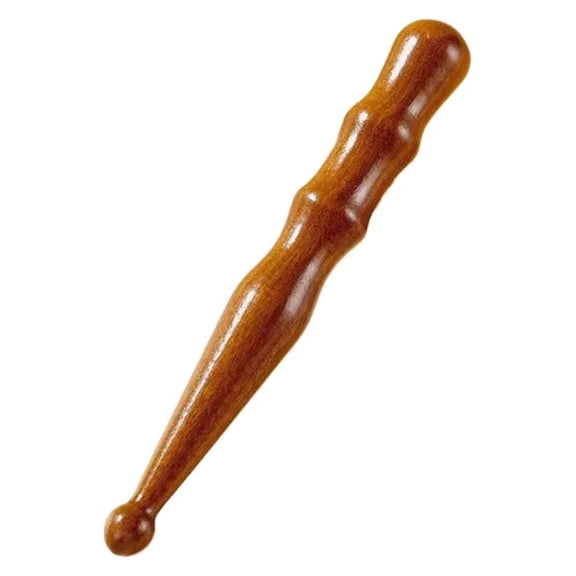 Natural Sandalwood Acupressure Massage Stick for Full Body Meridian Scraping, Deep Tissue Muscle Relief, Foot Reflexology Tool