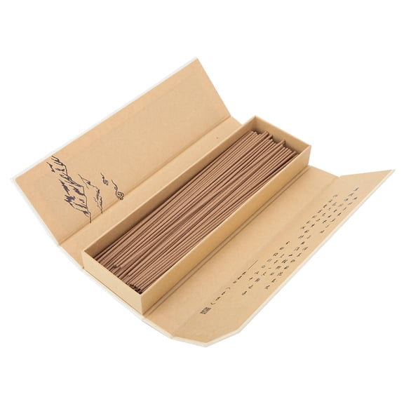 Natural Sandalwood Incense Sticks and Wormwood Aromatic Incense for Clean Air Sleep Aid Home Fragrance Pack of 1 Box, 8.2 inches / 21.0 cm Aromatic Scent Meditative Yoga Ritual Stress Relief