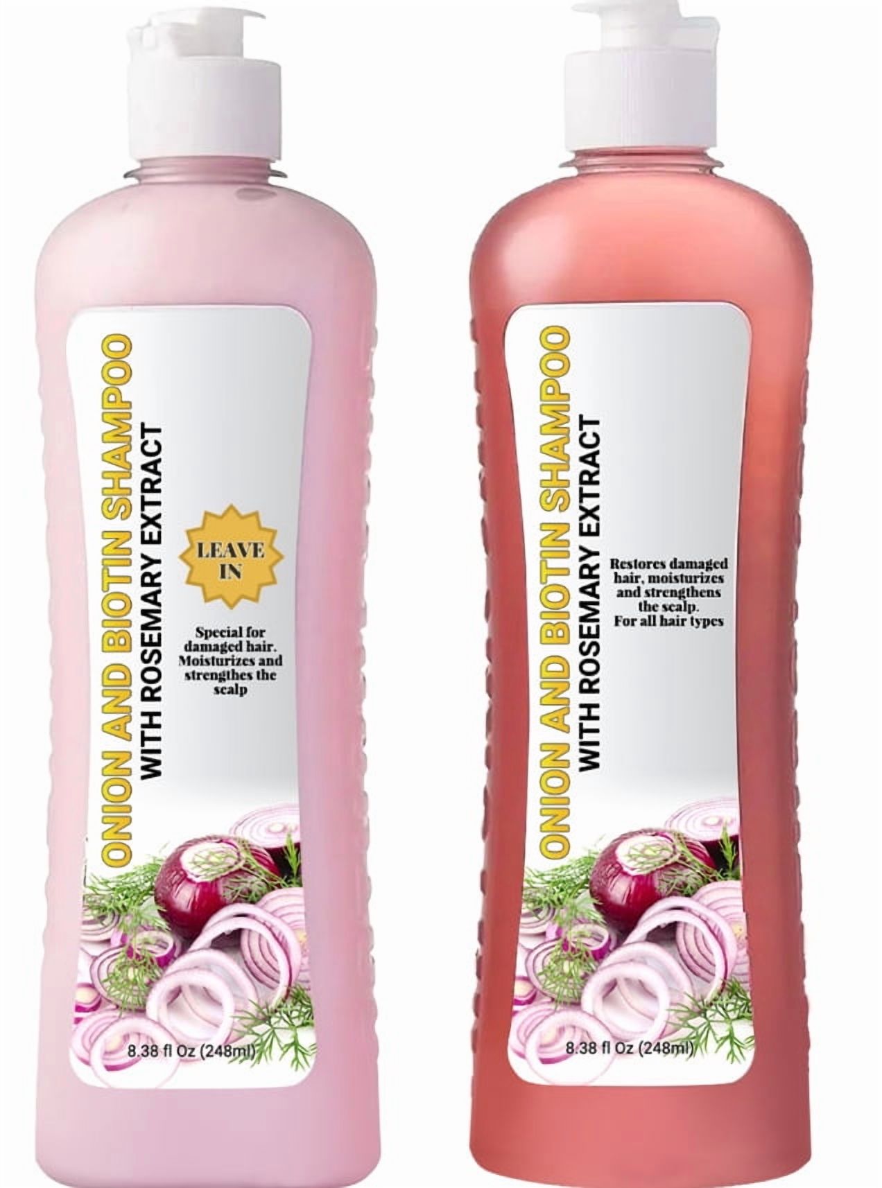 Natural Onion, Rosemary and Biotin Shampoo, Hair Growing Treatment