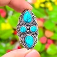 thumbnail image 1 of Natural Santa Rosa Turquoise Gemstone 925 Sterling Silver Ring Size 7, 1 of 3