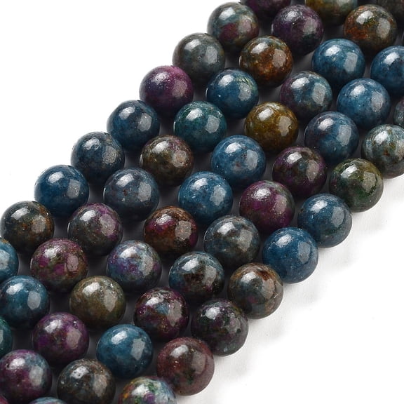 Natural Sapphire Beads Strands Ruby Kyanite Fuchsite Beads Round 6mm Hole: 1mm about 61pcs/strand 15.35''(39cm) DIY
