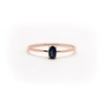 thumbnail image 1 of RatanGems Oval Cut Blue Sapphire Gemstone Ring, 925 Sterling Silver, 1 of 6